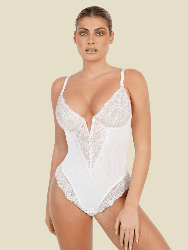 Body à Dentelle String Ultra Gainant - Olyaà